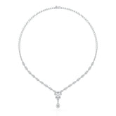 2.65 CT Baguette Cut Lab Grown Diamond Necklace